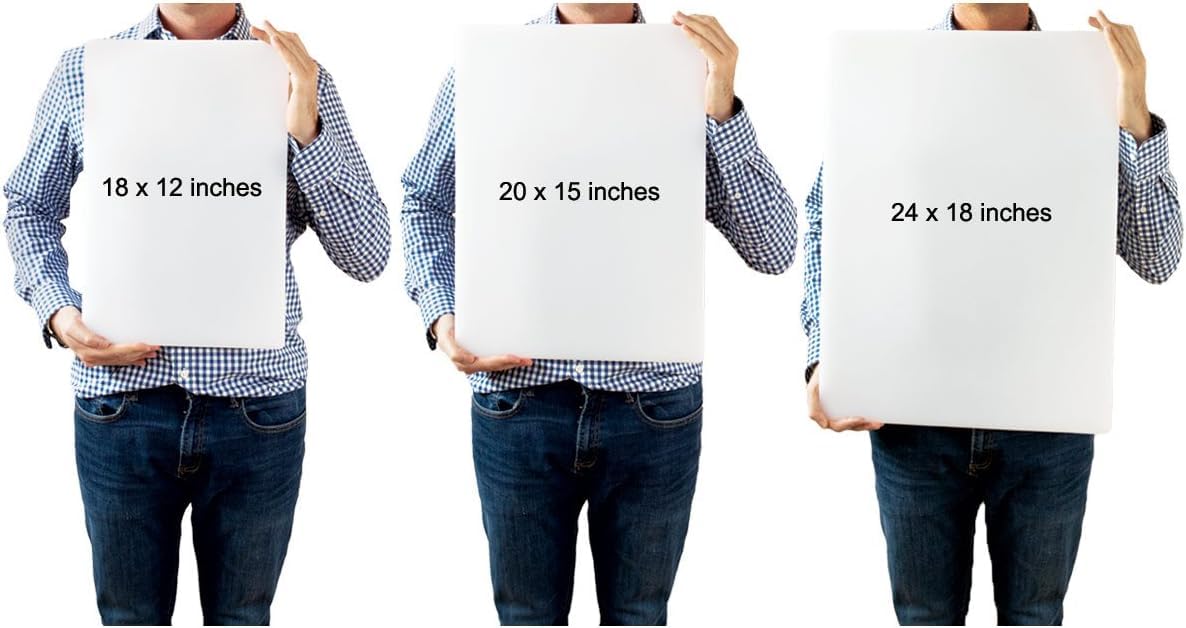 Commercial Grade Green Cutting Board - 18 x 12 Inch 1/2" Thick HDPE Dishwasher Safe for Salad, Vegetables, Fruit, Large Size