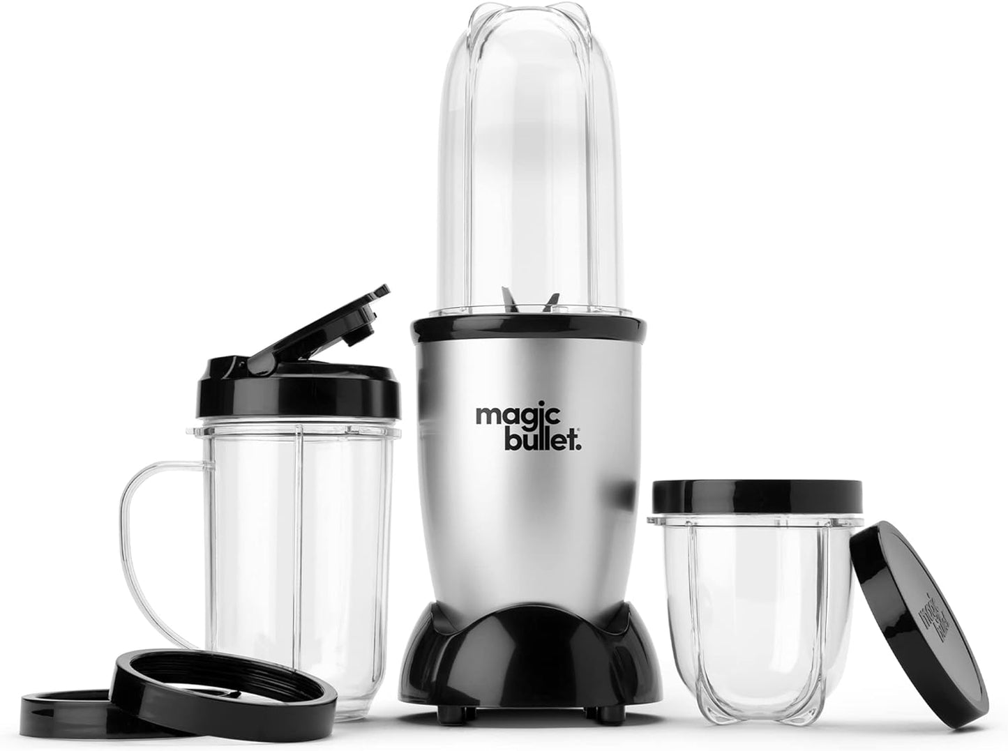 Magic Bullet Blender - 11-Piece Set in Silver | Compact and Versatile Kitchen Essential