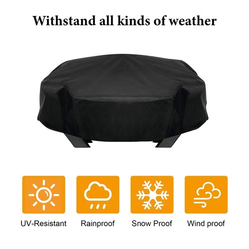 Grill Cover for Napoleon TravelQ PRO285 & 285,Weber Q1200 Grill,Heavy Duty and Waterproof BBQ Grill Cover for Napoleon Grill Accessories,Black