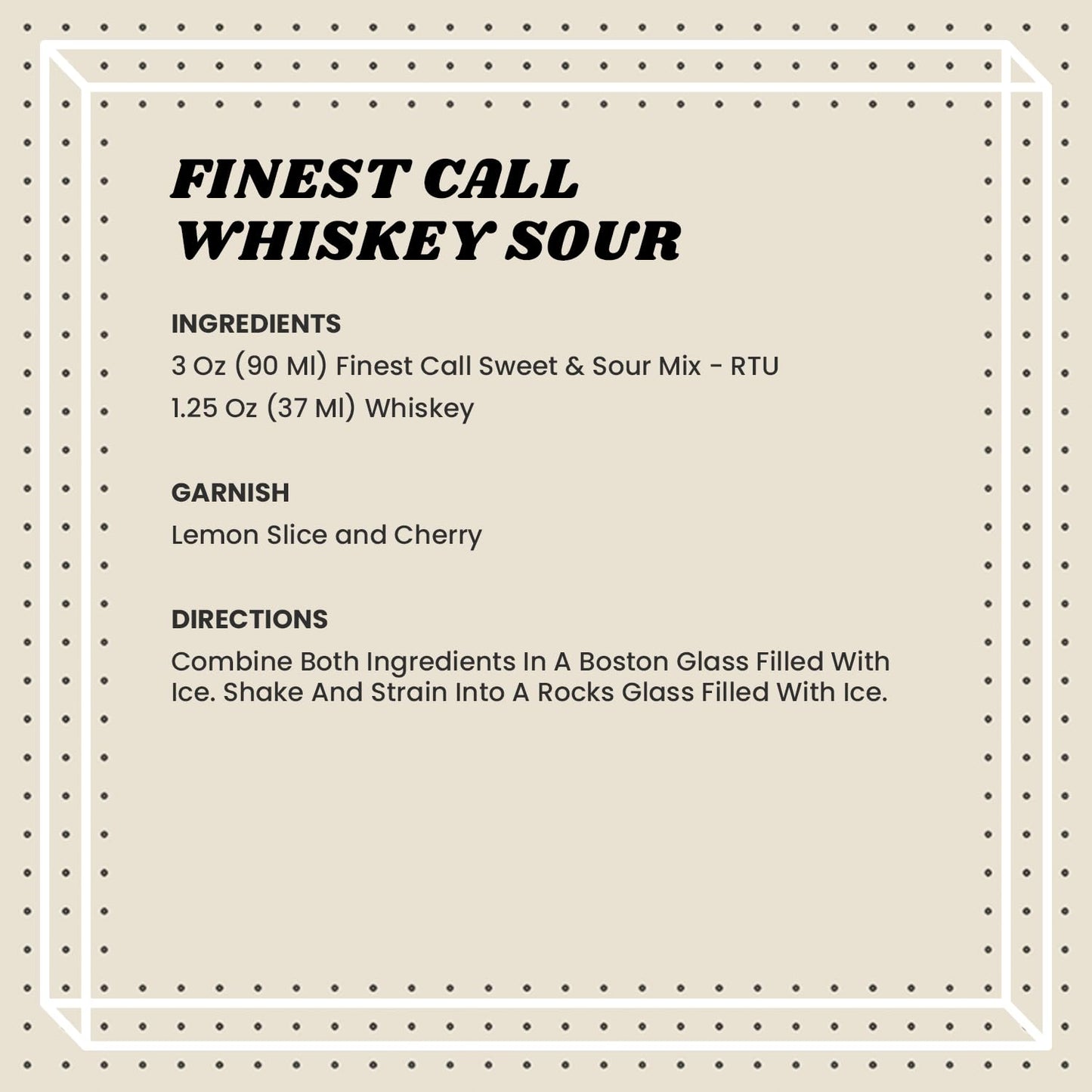 Finest Call Premium Sweet & Sour Drink Mix, 1 Liter Bottle (33.8 Fl Oz), Pack of 3