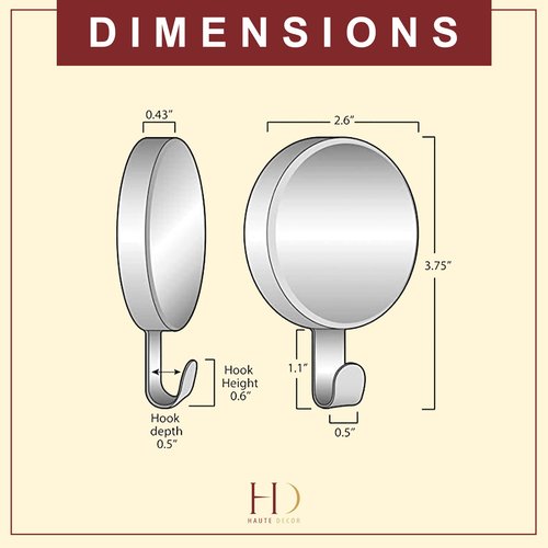 Haute Decor Attract Magnetic Wreath Hanger (Black Matte, Set of 2 Magnets) - for 2 Metal Doors/Surfaces or 1 Single-Pane Glass Door/Window - Holds up to 10lbs.
