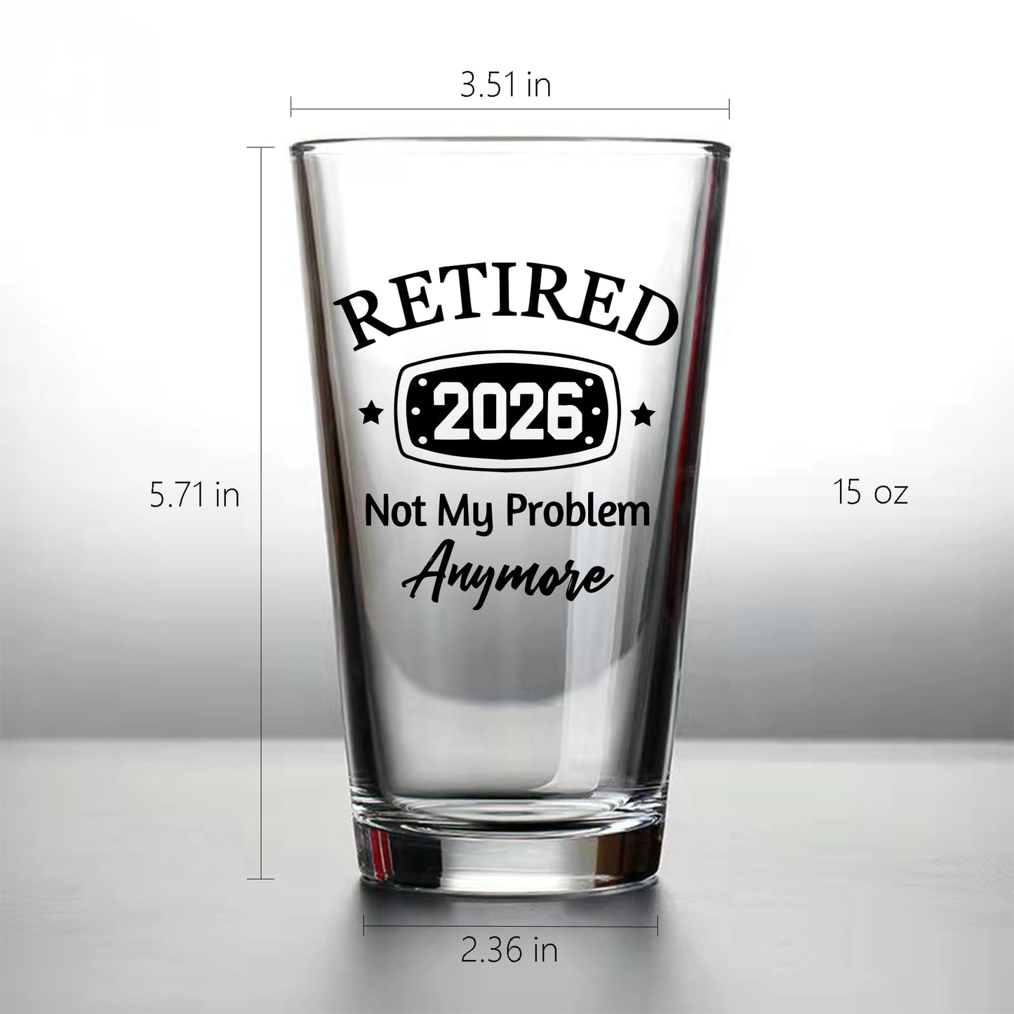 CASUVEA Retirement Gifts for Men Beer Glass, Retired 2025 Beer Glass, Funny Happy Retirement Gifts for Dad Grandpa Coworker Boss Friend Colleague Leader Boss Teacher Nurse, Birthday for Retiree