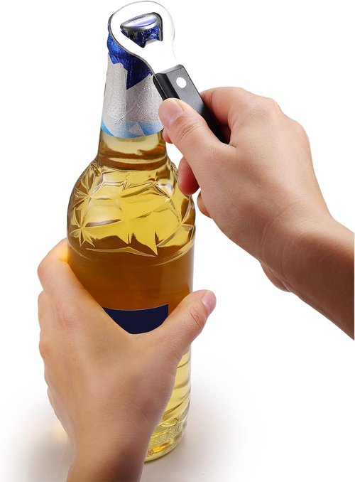 HANCELANT Manual Stainless Steel Can Punch Bottle Opener - Durable & Easy to Use, 1 Pack