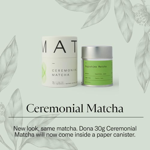 Dona First Flush Ceremonial Grade Matcha - Stone-Milled Green Tea from Shizuoka | 1.1 Ounce Airtight Tin
