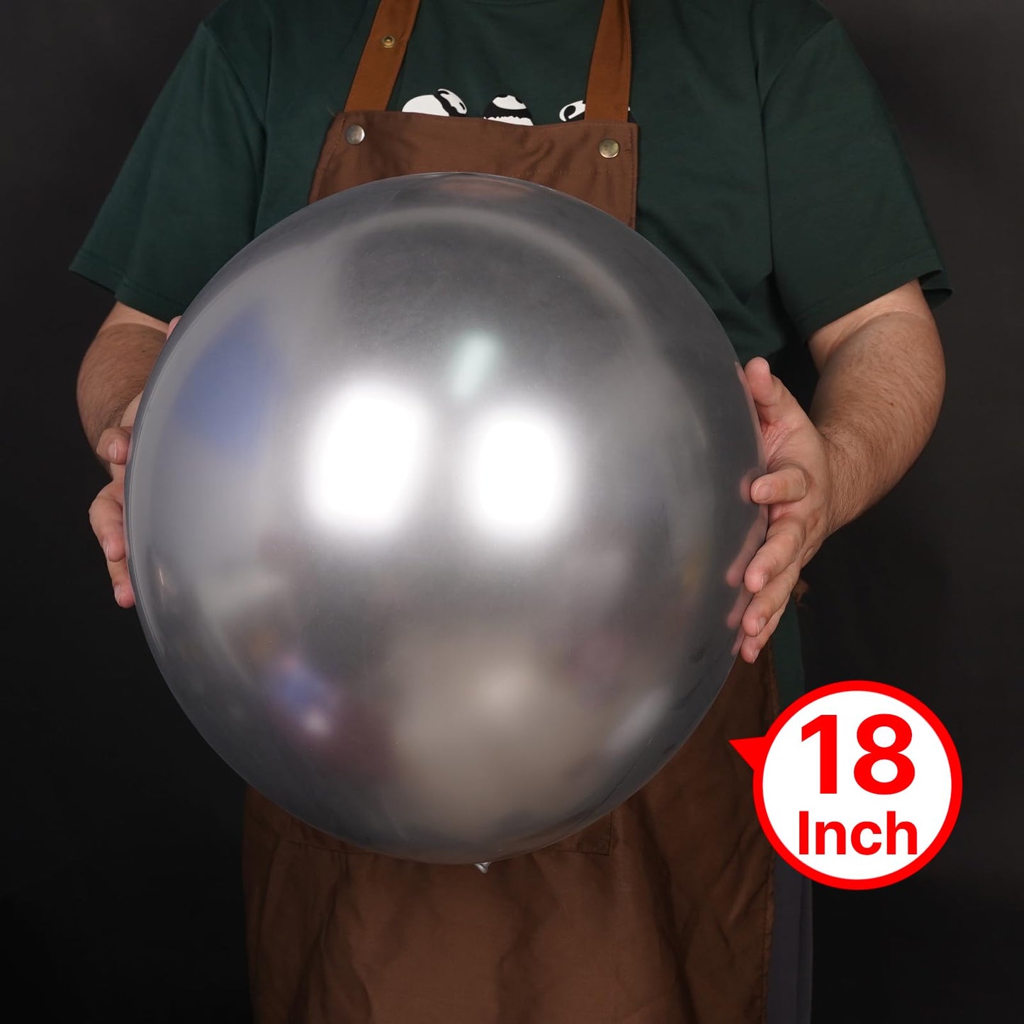 PartyWoo Silver Balloons 20pcs 18 Inch Silver Latex Helium Balloons for Birthday Wedding Anniversary Graduation Bachelorette Engagement Bridal Shower Retirement Party Decorations Silver-G102