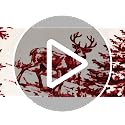 Foilswirl 48'' Red Toile de Jouy Christmas Tree Skirt - Vintage Santa Scene