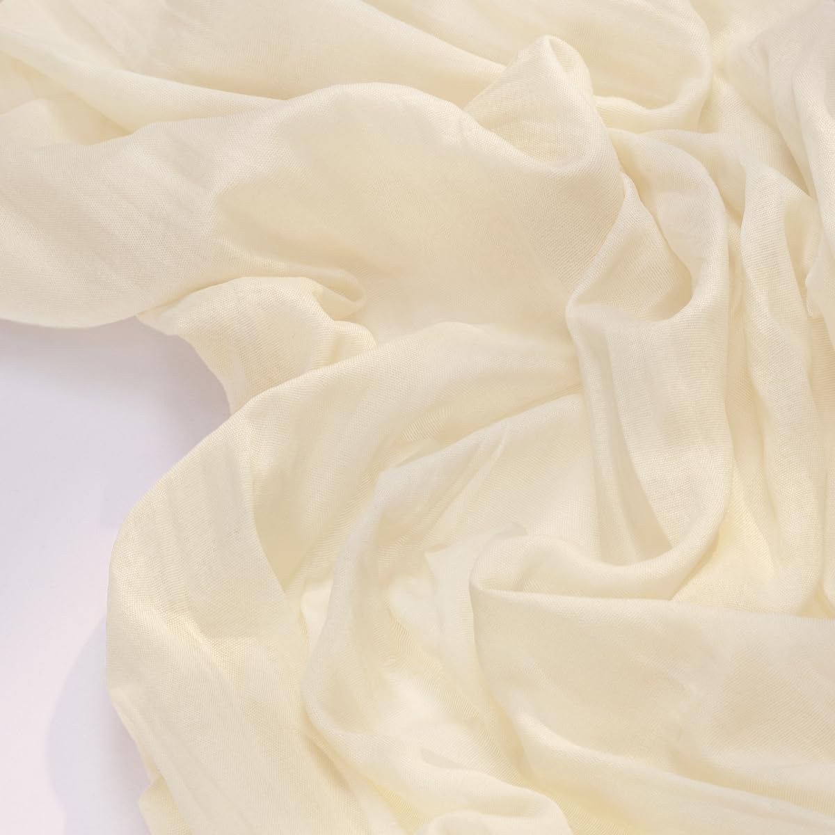 Socomi 6pcs Beige Summer Cheesecloth Table Runner Boho Rustic Gauze 120 inch 10FT Cheese Cloth Sheer Runner for Wedding Party Baby Shower Birthday Home Decor Holiday Decorations