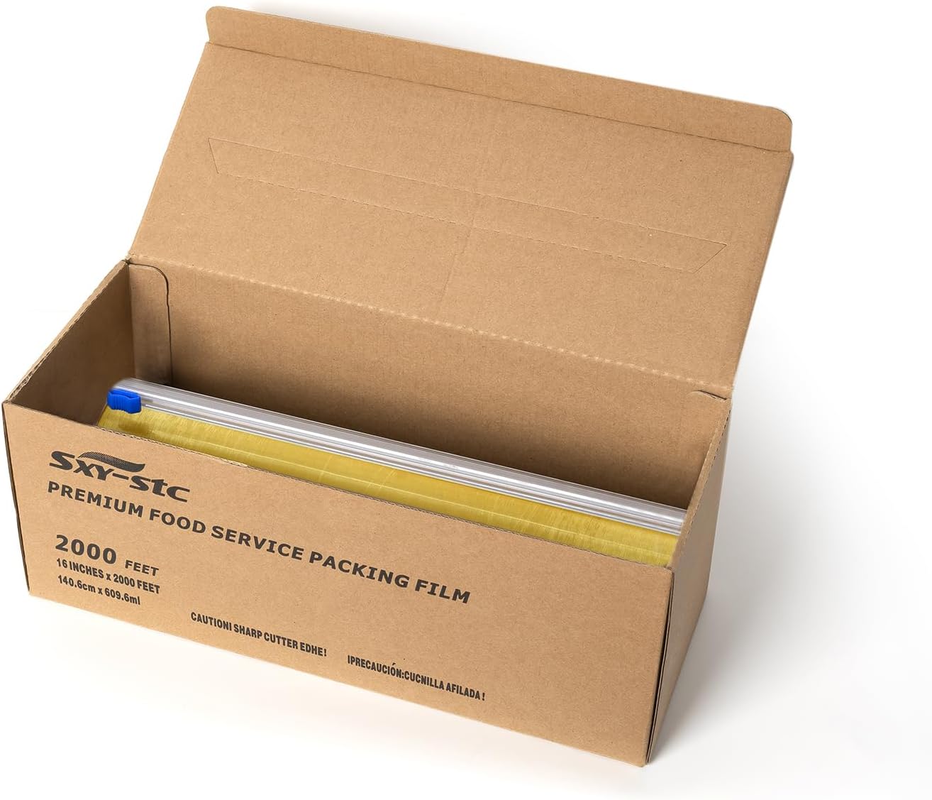 Plastic Cling Wrap - 16 Inch x 2000 Feet | Durable Food Storage Solution