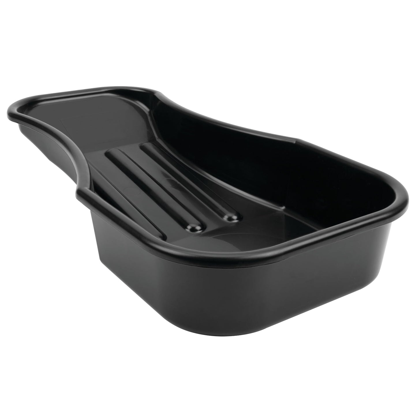 Performance Tool W4073 Heavy Duty 2.8 Quart Oil Drain Pan with Splash Guard and Tapered Spout for Lawn Equipment and Motorcycles