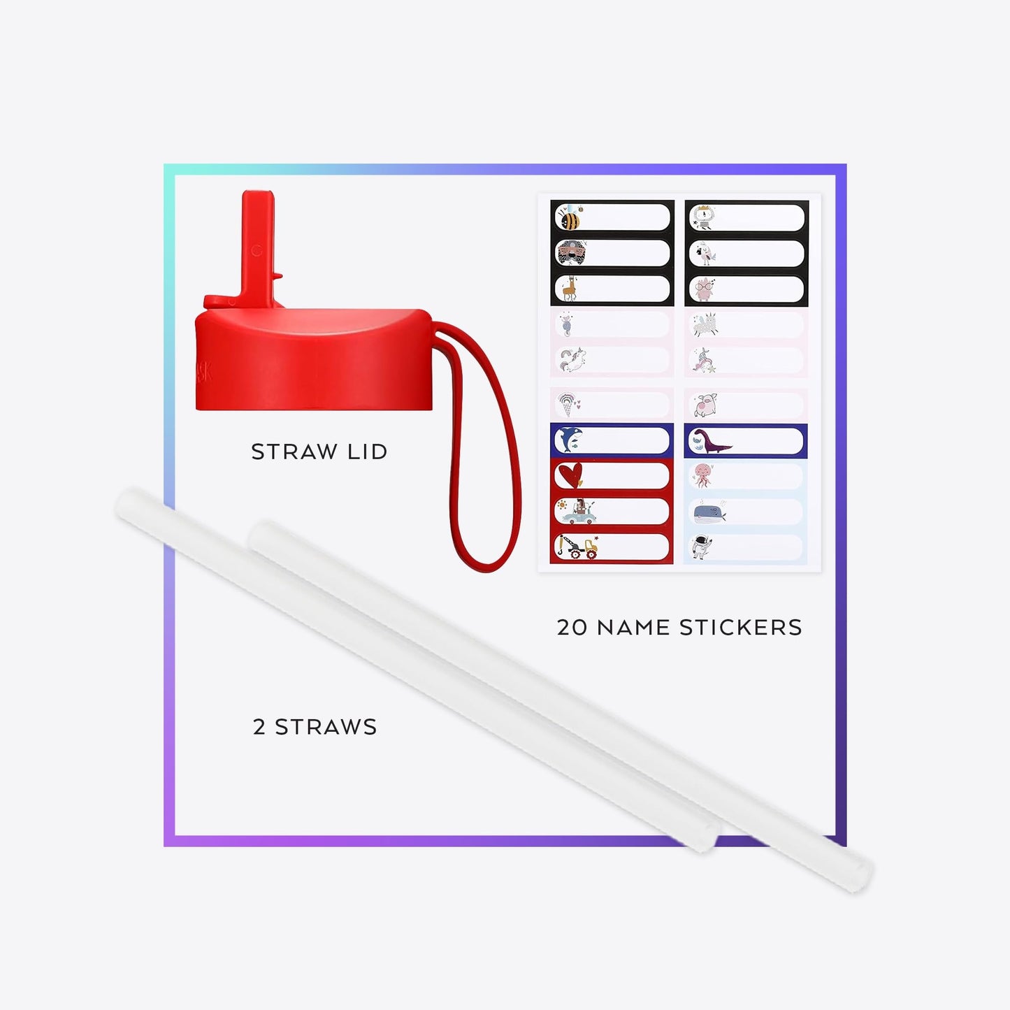 IRON °FLASK Kids Water Bottle - Straw Lid, 20 Name Stickers, Vacuum Insulated Stainless Steel, Double Walled Tumbler Travel Cup, Mug - Space Heroes, 18 Oz