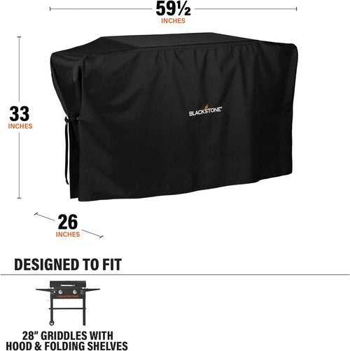 Blackstone 5483 Griddle Cover - Heavy Duty 600D Polyester, Water & Weather Resistant, Fits 28" Cooking Station