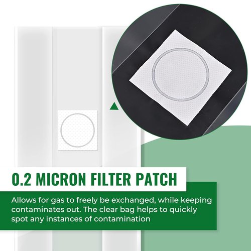 25 Packs 6 Mil Mushroom Grow Bags - Durable Autoclavable Spawn Bags with 0.2 Micron Filter | 5" X 8" X 20"
