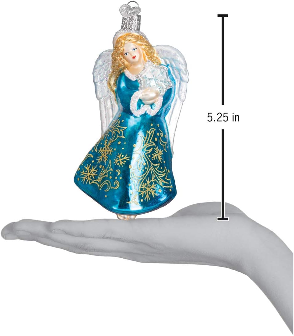 Baby Angel Glass Blown Ornament - Old World Christmas Tree Decor