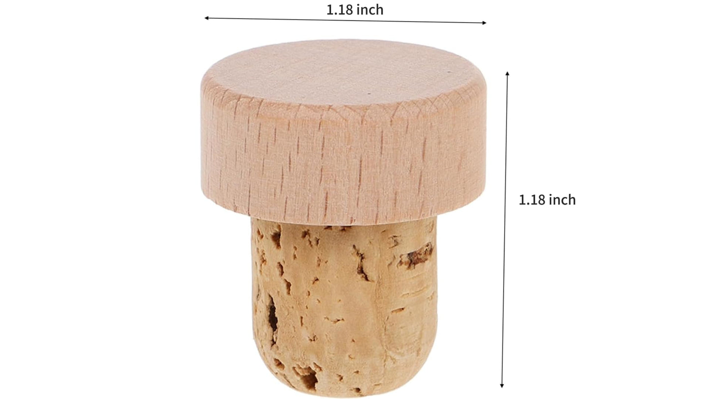 Wooden wine bottles, natural cork wine sealers, replace wine and Christmas parties, family gatherings, bars, and preserve the freshness of wine