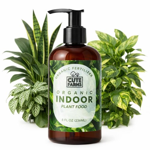 Cute Farms Organic Liquid Plant Food - All-Purpose Fertilizer for Houseplants & Outdoor Pots (8 oz)