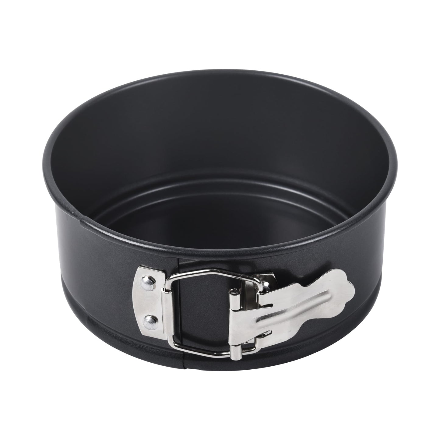 Bakeley Springform Pan 6.5" Nonstick Cheesecake Pan with Removable Bottom Round Baking Cake Pie Mold for Oven 6.5" x 6.5" Black