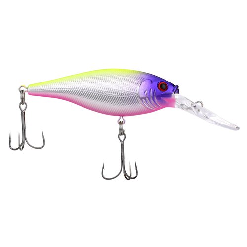 Berkley Flicker Shad Fishing Lure Trolling Pack, Size 7, 5-Pack, Size, Profile and Dive Depth Imitates Real Shad, Equipped with Fusion19 Hook, Includes Plano ProLatch 3600 Storage Case