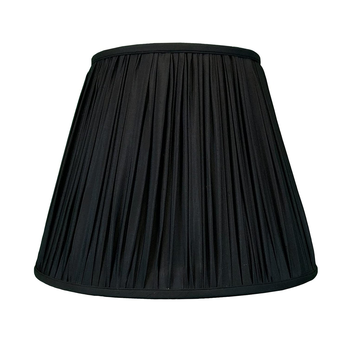 Royal Designs Deep Empire Gather Pleat Basic Lamp Shade, Black, 6 x 12 x 9.25