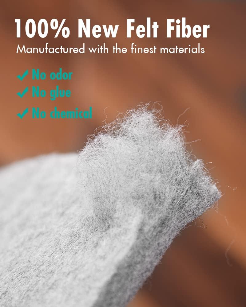 Skiennix Non-Slip Rug Pad Gripper - Extra Thick 1/4” Felt for 9x12 Feet Area Rugs & Hardwood Floors