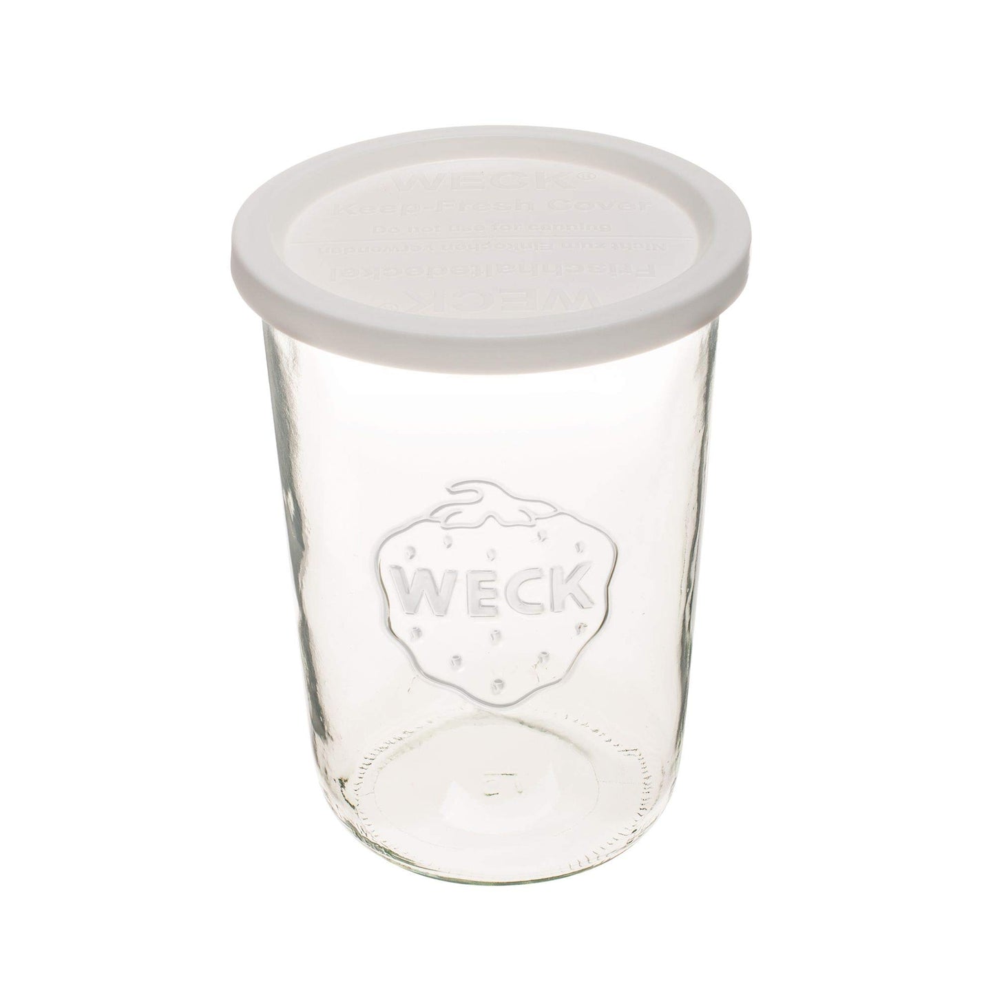 Weck Canning Jar 743-3/4 L Weck Mold Jars made of Transparent Glass - Eco-Friendly Canning Jar - Food Storage Containers with Lids Airtight – 1 Jar with Keep Fresh Cover