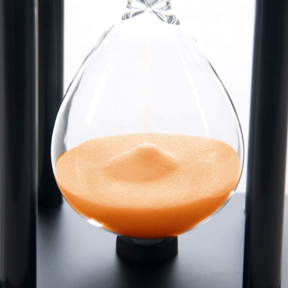 60-Minute Wood Sand Timer Hourglass | Bellaware White Decorative Timer