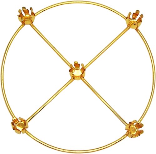 Brass Advent Wreath - 5 Candle Holders for Religious Holiday Decor | 11 Inches