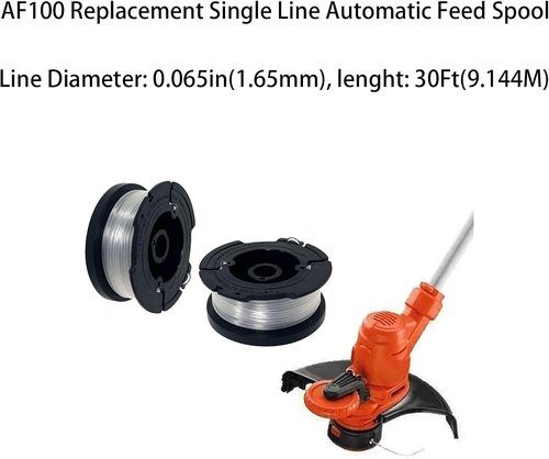 Black & Decker AF-100 Replacement Spool - Compatible with Multiple String Trimmers | Durable & Efficient
