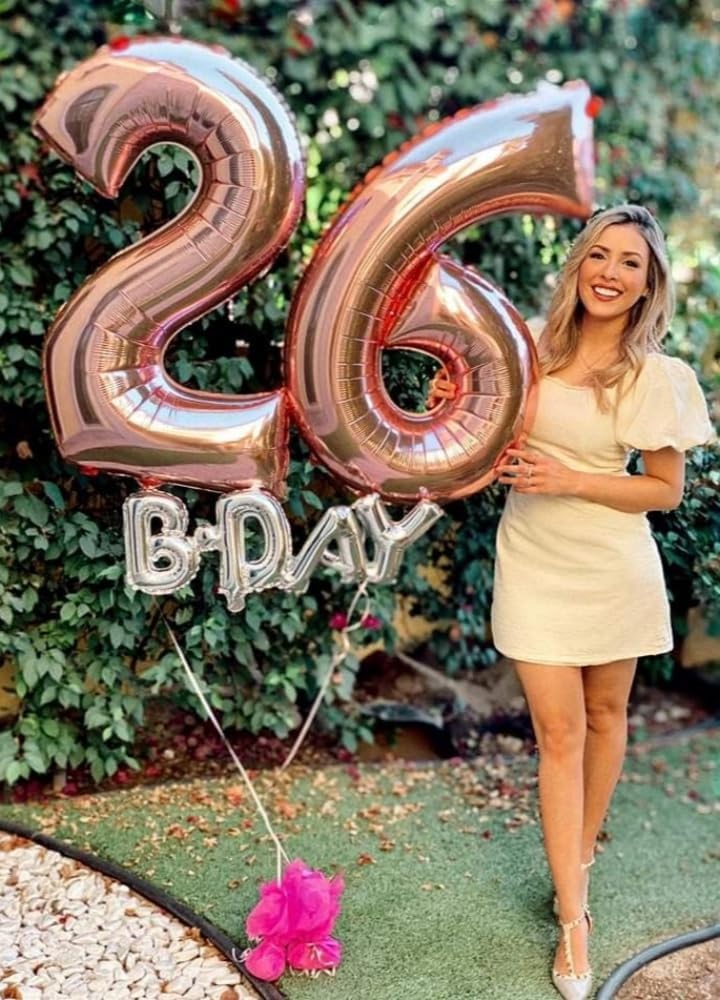 Skiennix 40-Inch Rose Gold Balloon Numbers - Perfect Sweet 16 Birthday Decorations | Large 1, 6, 16, 61