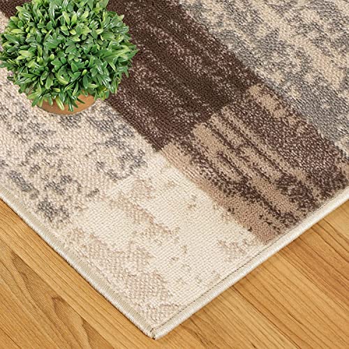 Slate 5'x8' Modern Geometric Indoor Area Rug - Superior Rockwood