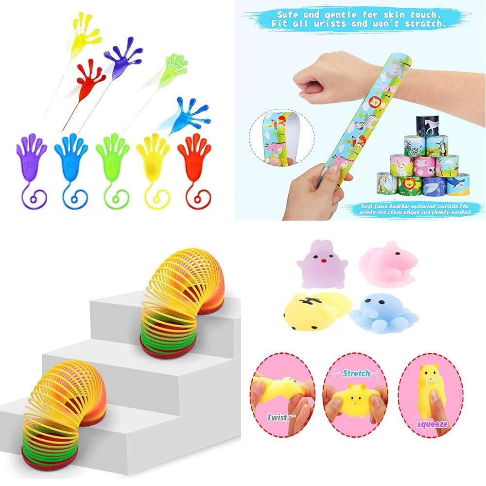 KADINOY Party Favors, Pinata Stuffers Treasure Box Toys for Classroom 60 pcs Goodie Bags Stuffers for Kids Easter Basket Fillers Prize Box Toys for Birthday