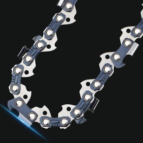 E & S 8-Inch Chainsaw Chain - 3/8" LP Pitch | .043" Gauge | 33 Drive Links | Semi-Chisel Compatibility