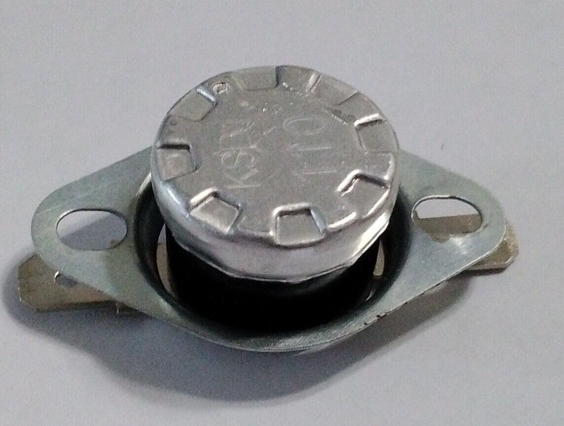 CAUME KSD1 110C Thermostat Thermal Fuse for Microwave Oven, Fits GE, Toshiba, Galanz, Silver, Thermal Fuse, wkkgrbgty