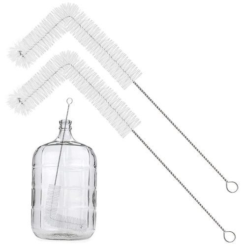 2 Pack 28inch Carboy Brush Carboy Cleaning Brush Carboy Bottle Brush Carboy Brushes for Cleaning Nylon 5 Gallon Carboy Brush for 3 5 6 6.5 Gallon Glass Carboys Corny Kegs Wine Making Home Brewing