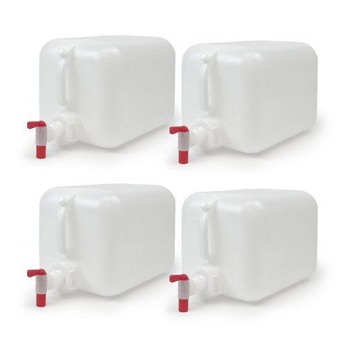 ePackageSupply Premium 5-Gallon Hedpak With Spigot: Durable HDPE, BPA-Free Plastic, Reusable Liquid Storage Solution for water, juices, beverages, chemicals, essential oils, and liquid foods.