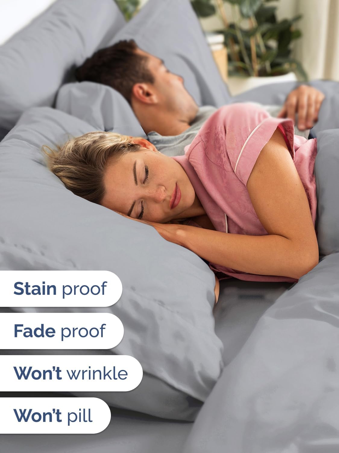 Regine Switzerland Extra Deep King Sheet Set - 6-Piece Breathable Cooling Bedding - Soft, Wrinkle-Free Steel Blue