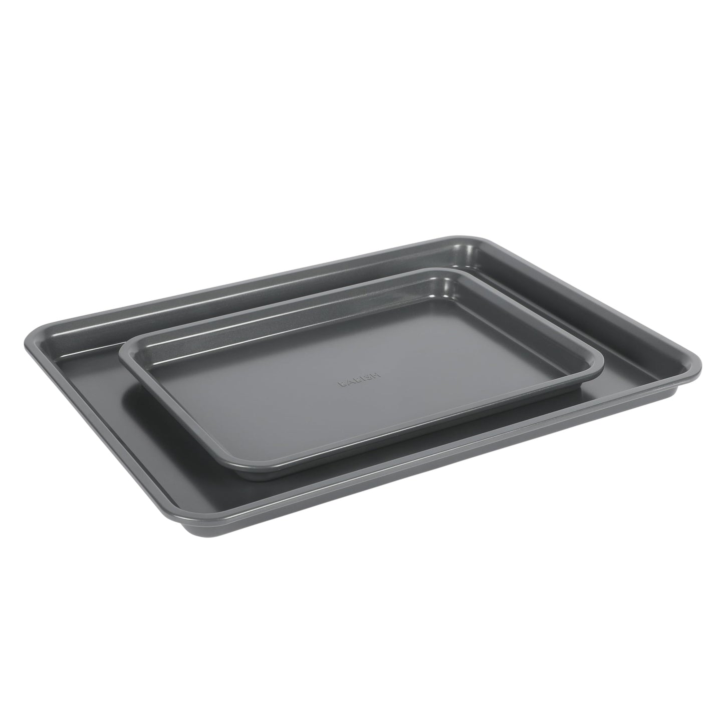 Babish 2 Piece Heavy Gauge Professional Carbon Steel Baking Sheet - Half Sheet & Quarter Sheet