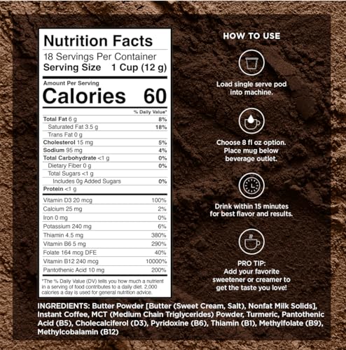 VitaCup Keto Max Dark Roast Coffee Pods with MCT Oil - 18ct, Pack of 1