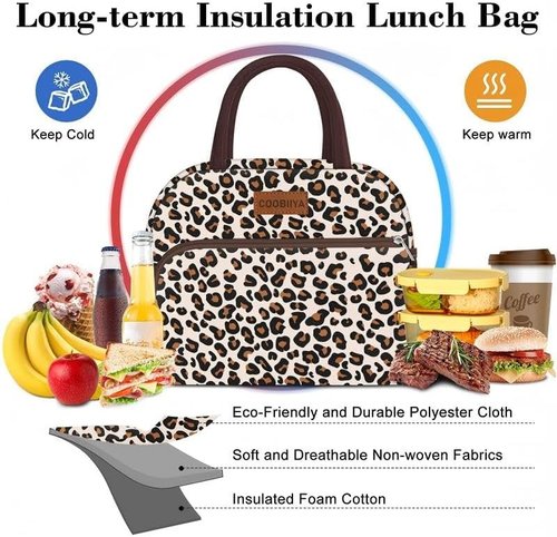 Coobiiya Lunch Box - Insulated, Leakproof Tote Bag for Men & Women | Large Capacity Cooler for Work & Travel