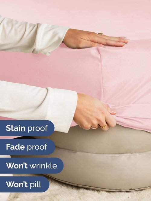 Hotel Luxury Extra Deep Queen Fitted Sheet - Ultra Soft & Breathable - Fits 18-24 Inch Mattresses - Baby Pink