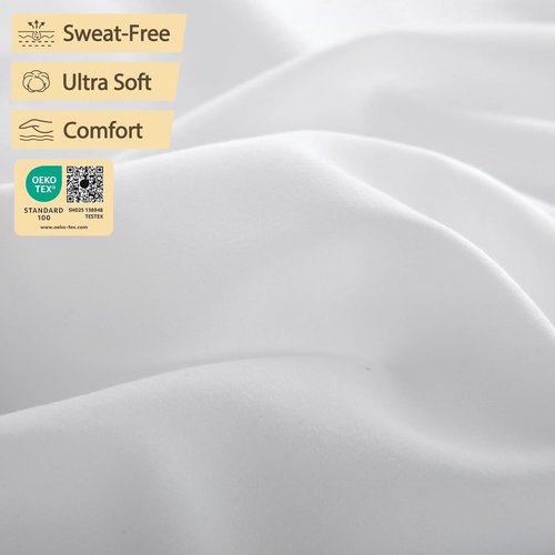 Air Mattress Sheet Set - Queen Size 6-Piece Deep Pocket Sheets for 16-24 Inch Air Beds | Easy Inflate Access, White