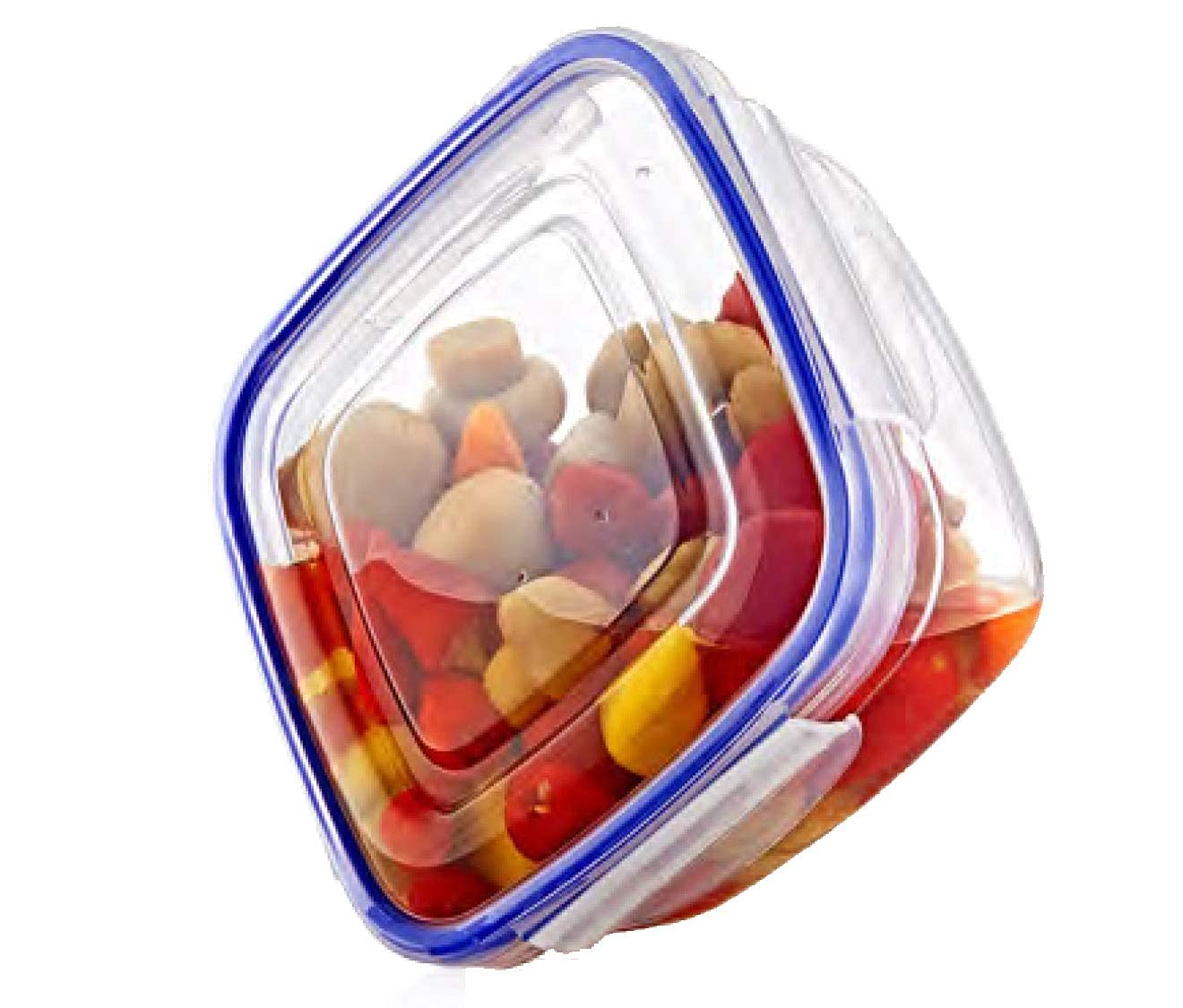 Superio Food Storage Containers, Airtight Leak Proof Meal Prep Containers, Microwave and freezer safe, BPA-free Plastic, Set of 3 (2 Pack)