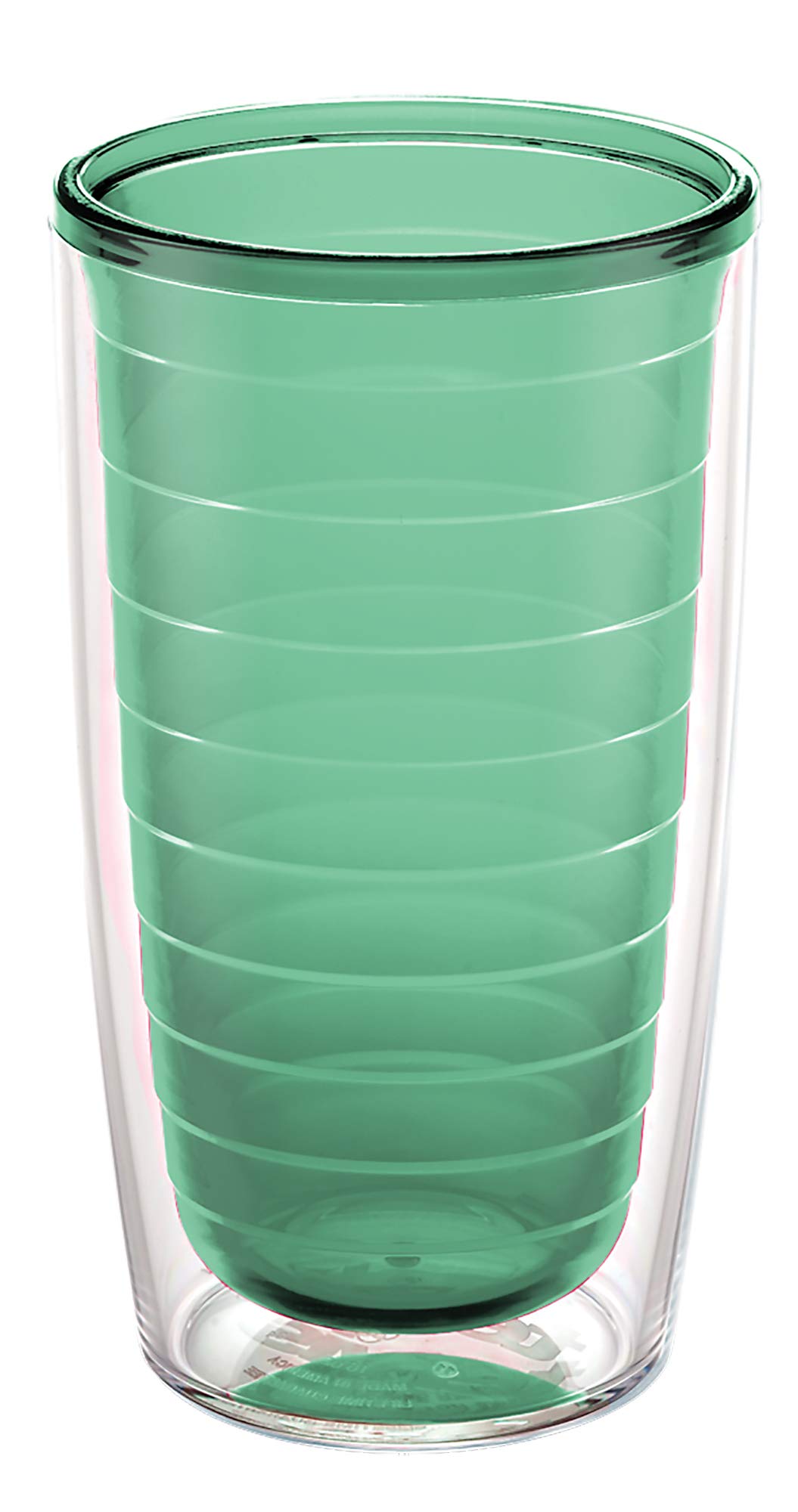 Tervis Clear & Colorful Tabletop Made in USA Double Walled Insulated Tumbler Travel Cup Keeps Drinks Cold & Hot, 16oz, Mangrove Green