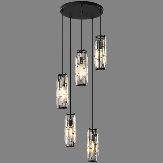 Pendant Lights Modern Pendant Lights Kitchen Island Gold Pendant Light Fixture Mini Crystal Chandelier Lighting for Kitchen Island Dinning Room Bedroom Sink (Gold 3-Light)