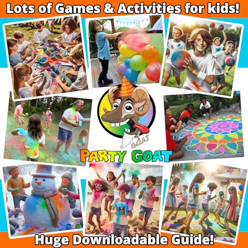 Party Goat 6-Color Bulk Holi Color Powder Pack – 18 lb for Color Runs & Events