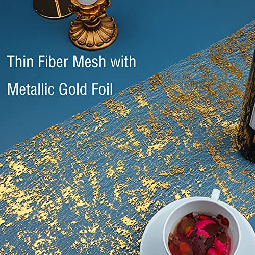 Snowkingdom Gold 32FT Sequin Glitter Table Runner for Weddings Parties & Events