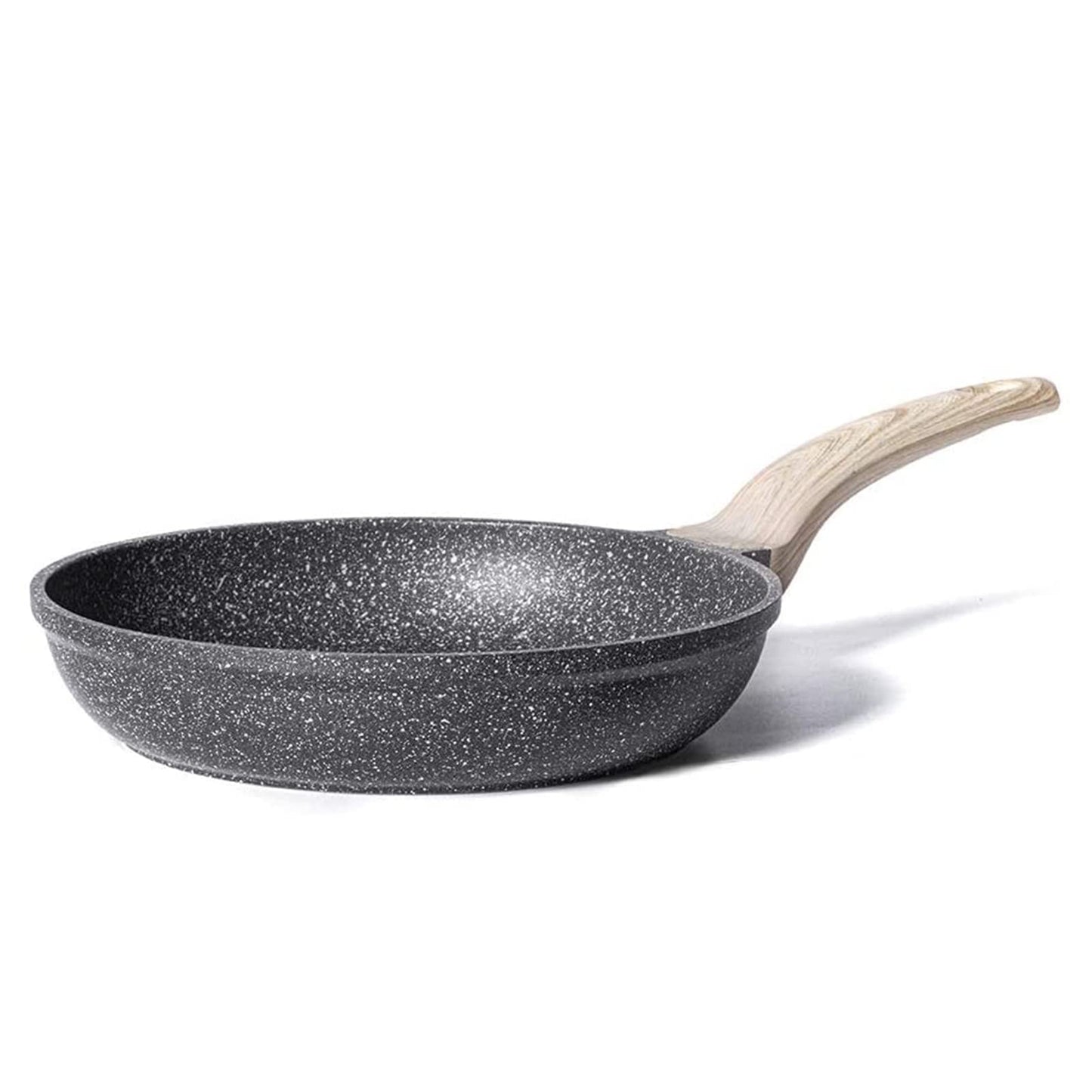 CAROTE Non Stick Frying Pan Skillet, Omelet Pan, Healthy Non Toxic Granite Chef Pan, Induction Compatible Egg Frying Pan with Heat-Resistant Handle, PFOA-Free