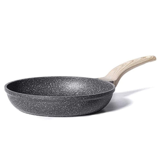 CAROTE Non Stick Frying Pan Skillet, Omelet Pan, Healthy Non Toxic Granite Chef Pan, Induction Compatible Egg Frying Pan with Heat-Resistant Handle, PFOA-Free