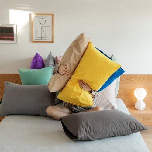 FLXXIE Pillow Cases - Soft Microfiber Standard Size Pillow Covers | Wrinkle & Stain Resistant, 2-Piece Set, Aqua 20x26