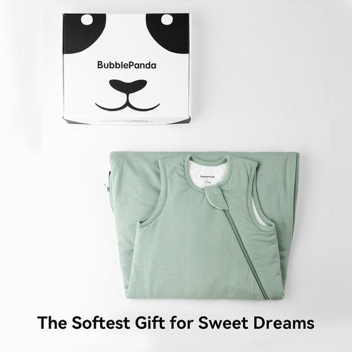 BubblePanda Sleep Sack - Soft Bamboo Toddler Sleeping Bag for 18-24 Months | 2-Way Zipper, 1.0 Tog