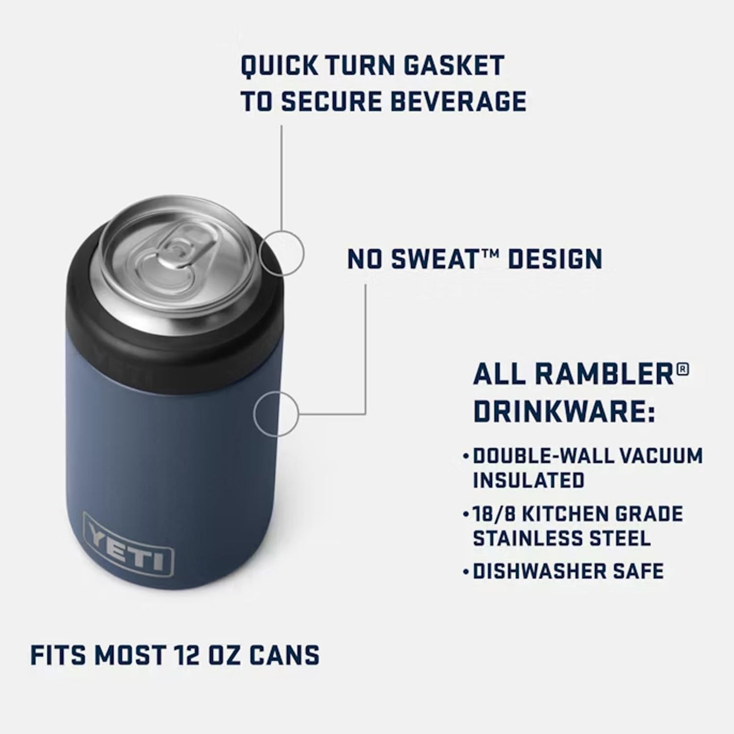 YETI Rambler 12 oz. Colster Can Insulator for Standard Size Cans, (NO CAN INSERT), Wetlands Camo